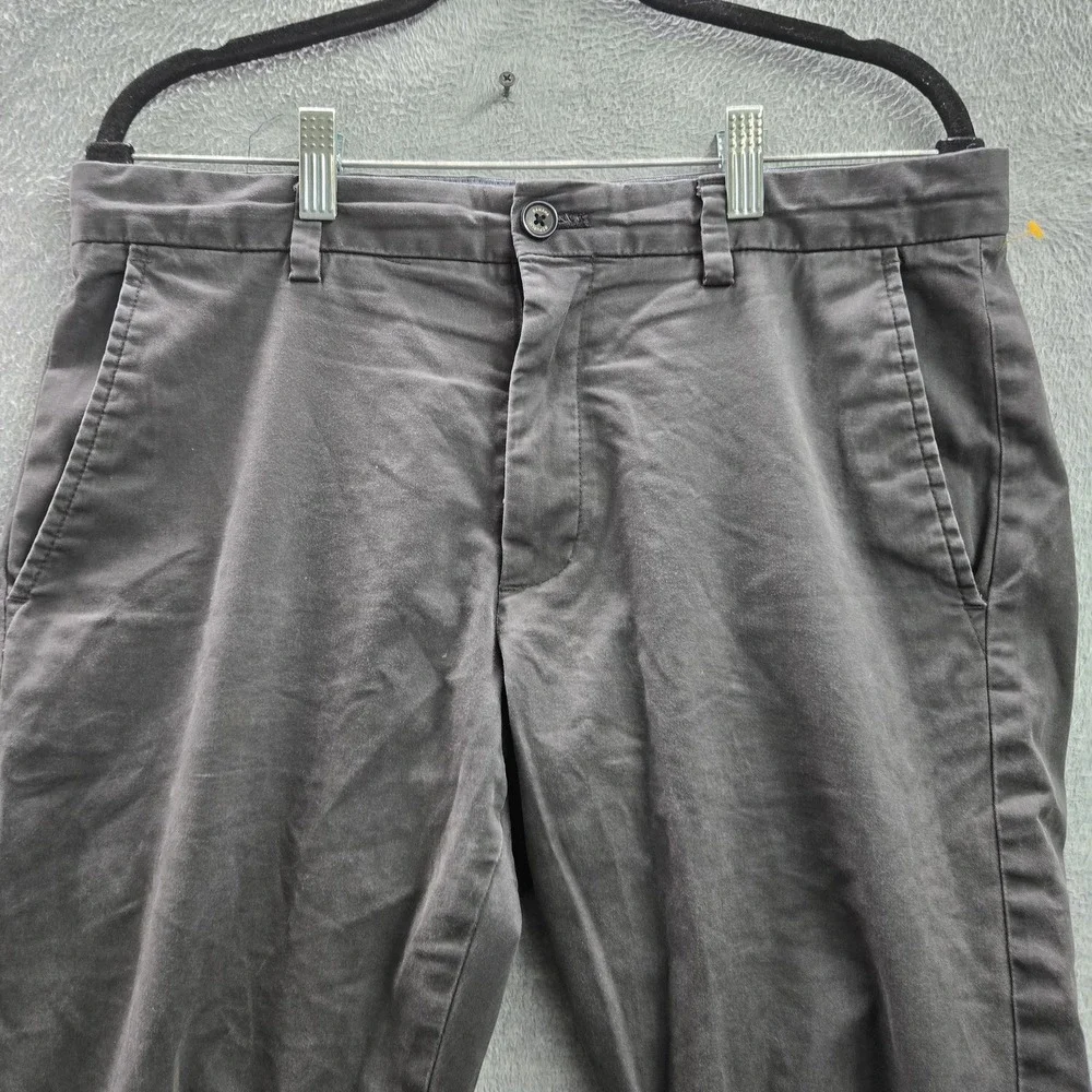 Banana Republic Men Pants 32X34 Gray‎ Chino Skinny Button Slim 33